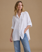Blusa Bruma de lino RAIZO, vista frontal