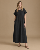 Vestido Trama Serena RAIZO color negro, vista lateral