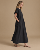 Vestido Trama Serena RAIZO color negro, vista posterior